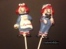 140sp Rag Doll Boy and Girl Chocolate or Hard Candy Lollipop Mold 140sp Rag Doll Boy and Girl Chocolate or Hard Candy Lollipop Mold